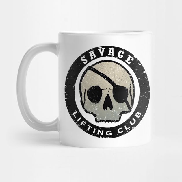 Savage Lifting Club Skull Badge by deezify